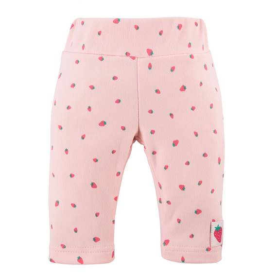 Legginsy bawełniane Strawberry & Love Eevi - koralowe