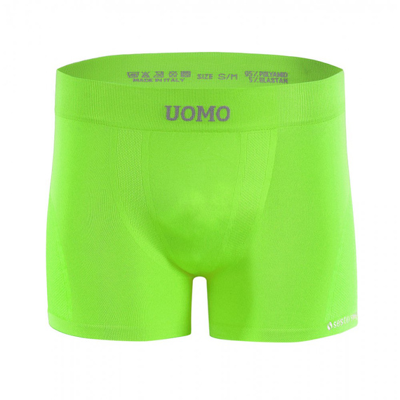 Bezszwowe bokserki męskie BM07 Solar Sesto Senso - seledynowy