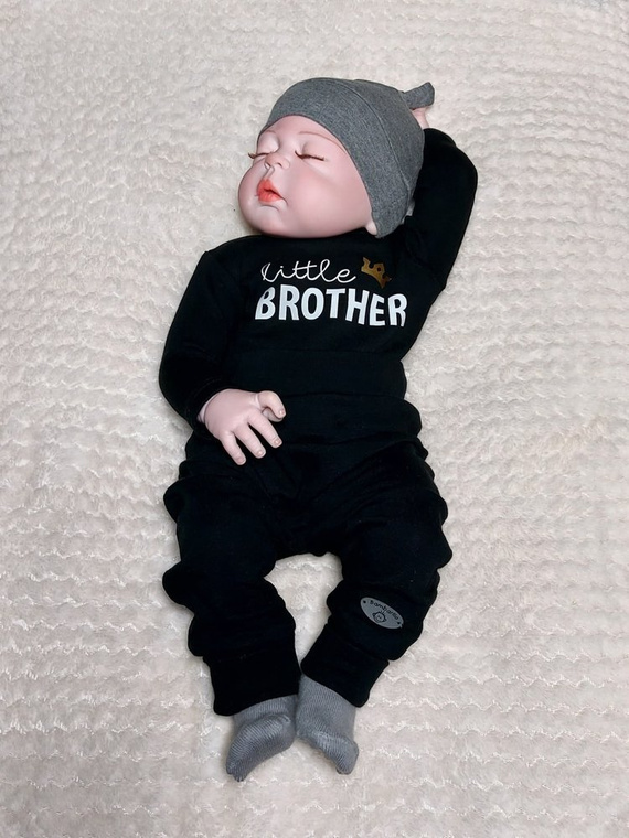 Body z długim rękawem "Little Brother" Bambarillo szary