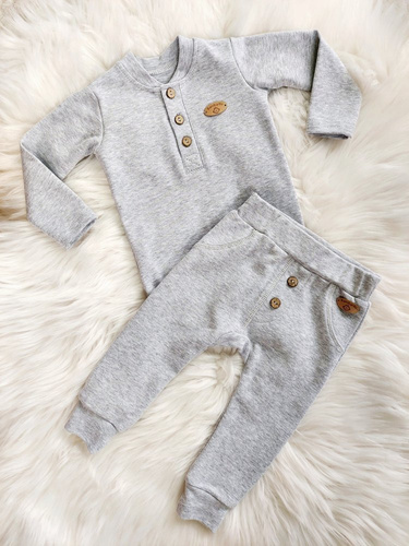 Body z długim rękawem polo Mieszko Bambarillo granatowy