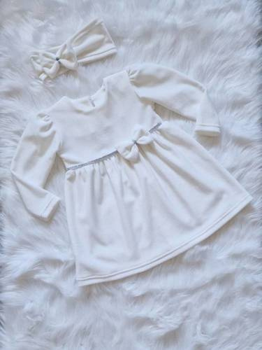 Sukienka Amelka długi rękaw Bambarillo ecru