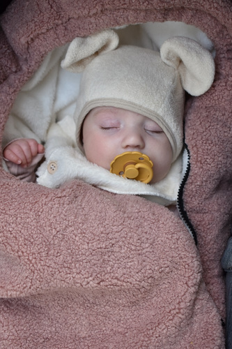 Śpiworek do wózka Alpaka Dusty Pink Makaszka