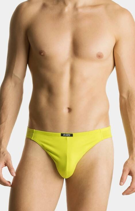 Slipy męskie 3MP-170 A'3 Atlantic- limonka-niebieski-granatowy