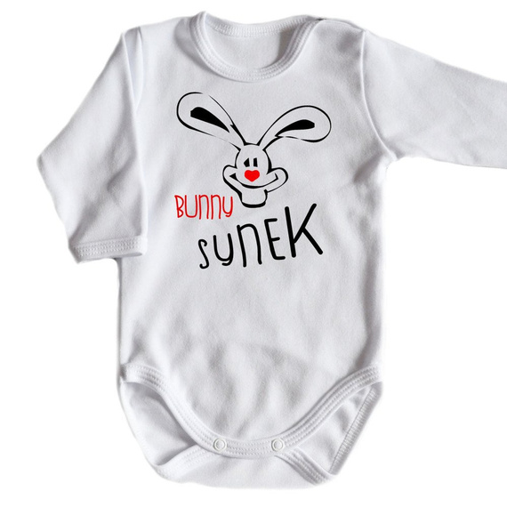 "BUNNY SYNEK" body długi rękaw Moocha czarny