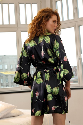 Podomka damska Flowers DKaren DK-P-czarny 008