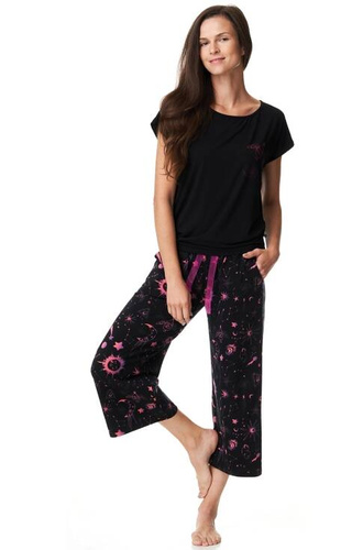 Piżama Damska LNS 243 Key-  czarna