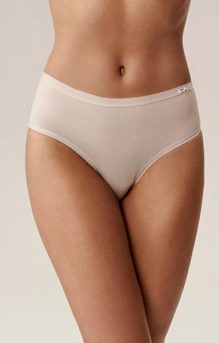 Figi damskie Atlantic Classic 3CLP-004 wino-różowy-beżowy–– 3 szt. bawełniane