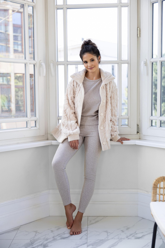 Kardigan blezer Daphne Sensis - ecru