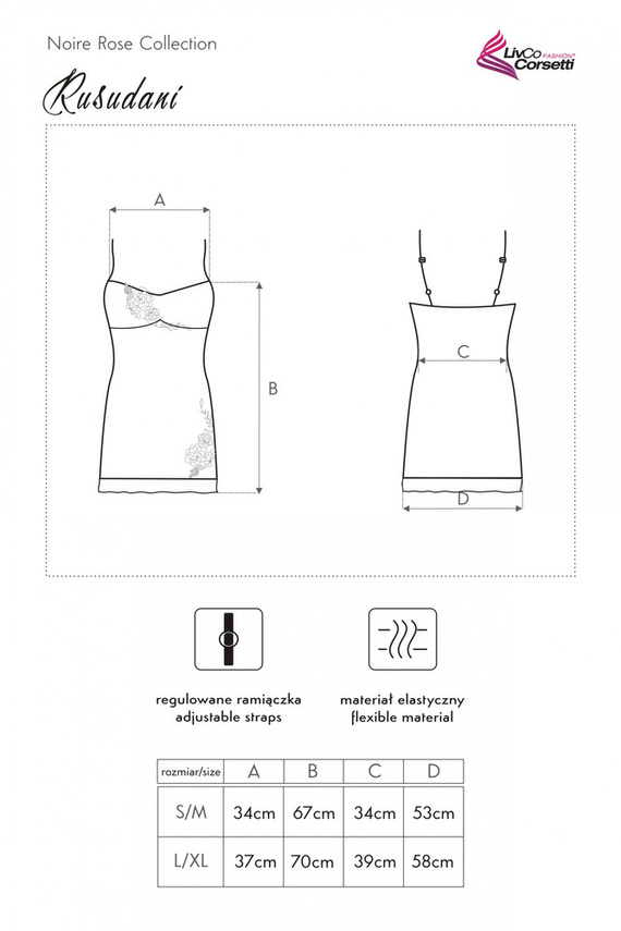 Komplet dwuczęściowy Rusudani LC 90365 LivCo Corsetti Fashion