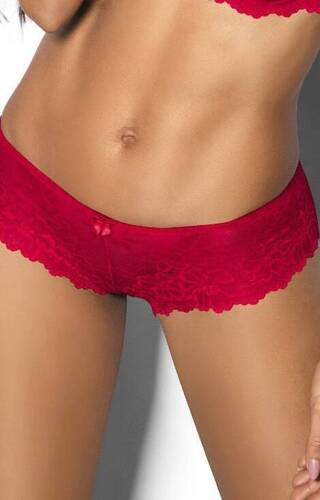 F-053/54/2 Carmela brazyliany figi damskie Mat - czerwony