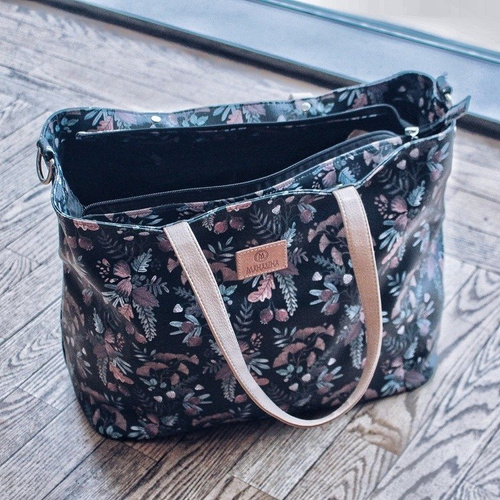 Torba ze skóry ekologicznej Secret Garden - Makaszka