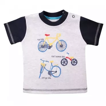 T-shirt dla chłopca "Bike" Ewa Klucze - melanż