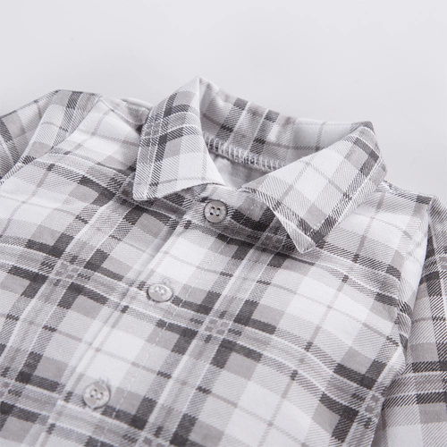 Body z kołnierzykiem Ceremony Eevi - szary kratka