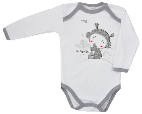 Body niemowlęce "CLOUDS" Koala szare