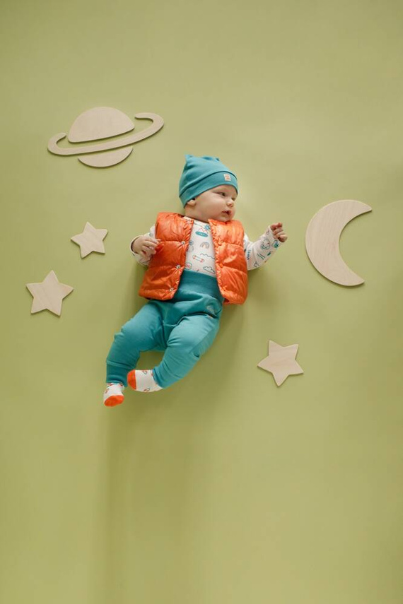 Bezrękawnik niemowlęcy Orange Flip Pinokio - pomarańczowy