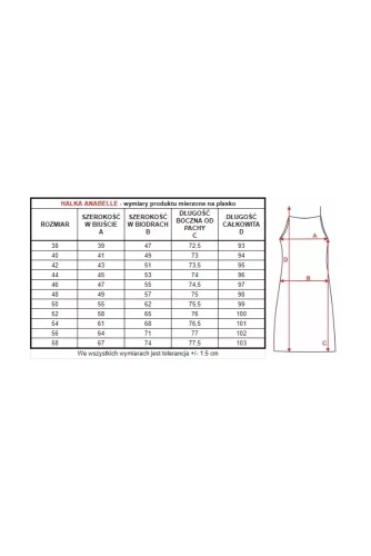 Halka damska 86555 Anabelle Mewa beżowy