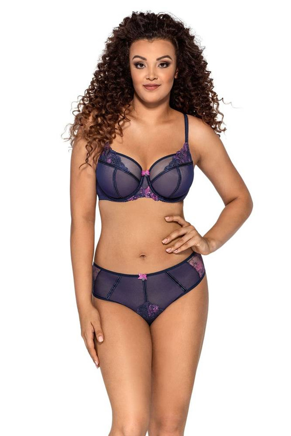 Półusztywniany Biustonosz 2000 Ava - granatowy