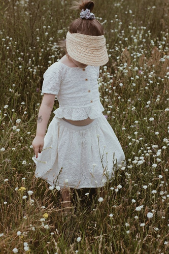 Gumka do włosów bambusowa Vintage Flowers Makaszka