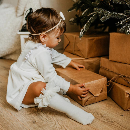 Sukienka welurowa Ceremony Eevi - ecru