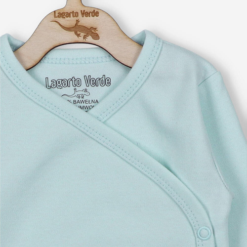 Body rozpinane gładkie Lagarto Verde - niebieski