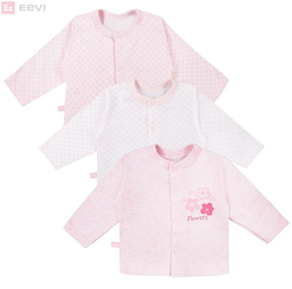 Kaftanik bawełniany "TINY" Ewa Klucze- szary kokardki