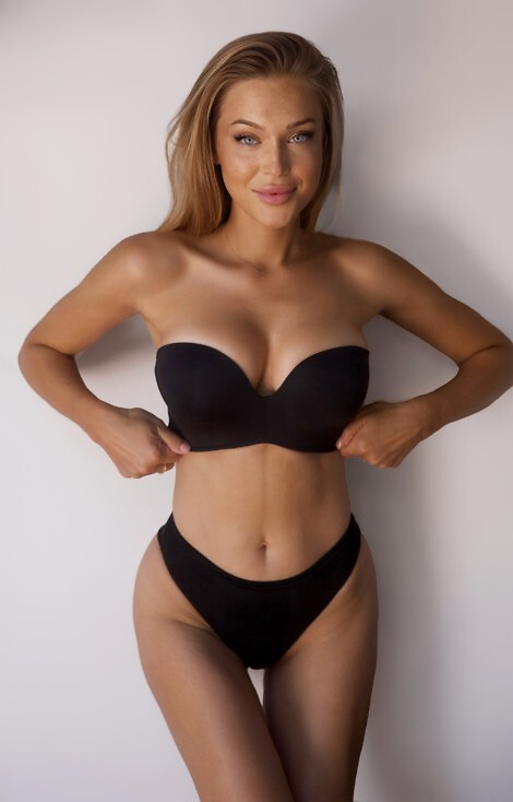 Biustonosz bez ramiączek BC-1167 Expert Bra Kinga- czarny