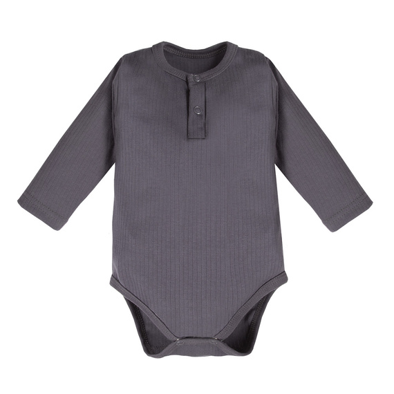 Body polo prążkowane Magic Eevi - grafit 