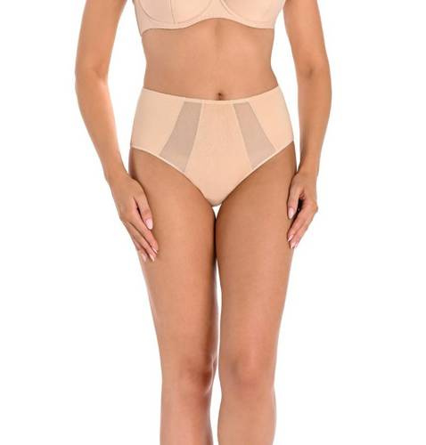 Figi z wysokim stanem Vicky Teyli - beżowy