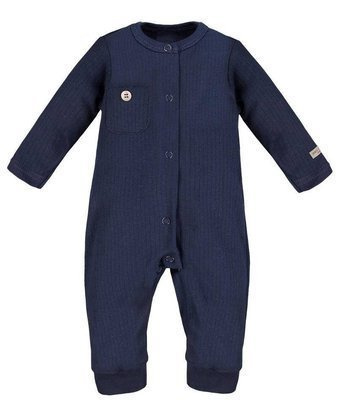 Pajac z kieszonką bez stópek "Simply Comfy" Ewa Klucze - granat