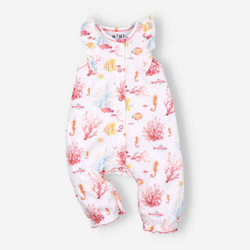 Spodnie ogrodniczki z bawełny organicznej Ocean Nini