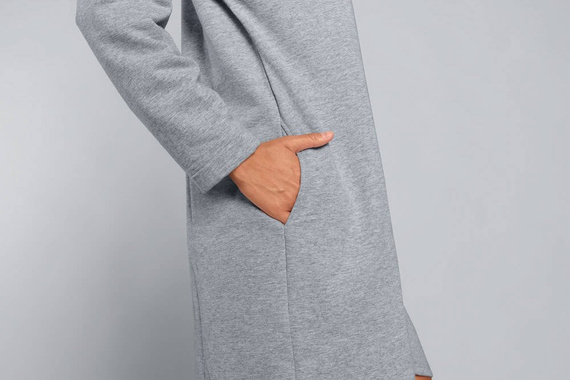 Szlafrok Damski na zamek Grafi Italian Fashion- melanż