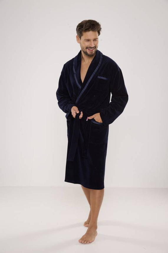 Szlafrok męski 666 Ronaldo forex - granat