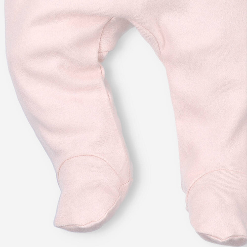 Półśpiochy z bawełny organicznej Tęczowy Ogród Nini- różowe