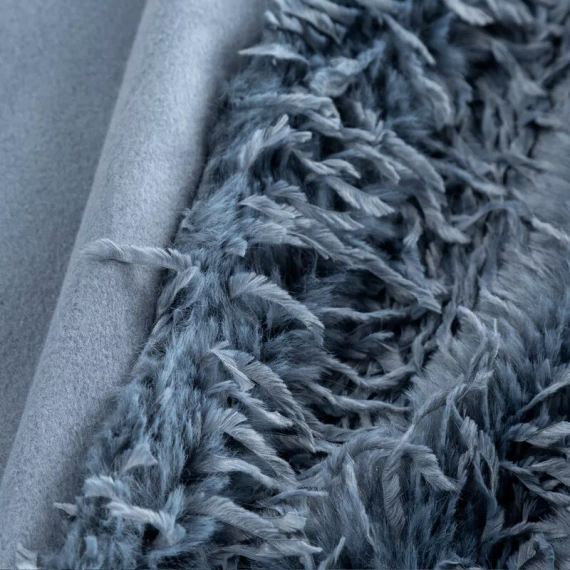 Koc narzuta włochacz Adore futrzak Eurofirany granatowy