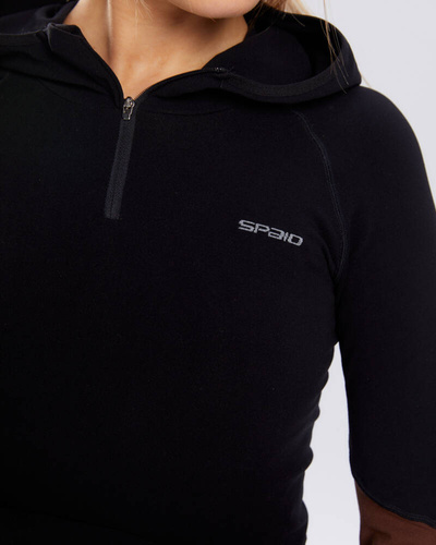 Bluza sportowa damska Adapt Spaio coffee/black 