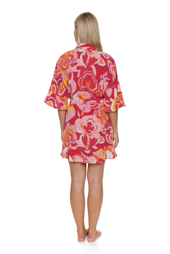5323 Szlafrok damski Doctor Nap - capri flowers