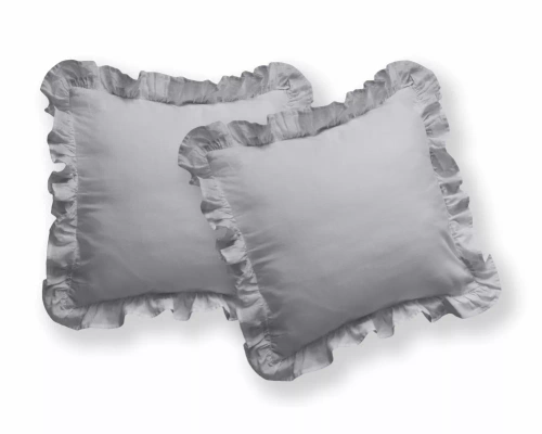 Pościel bawełniana Pure 23 jednobarwna Detexpol szary jasny 