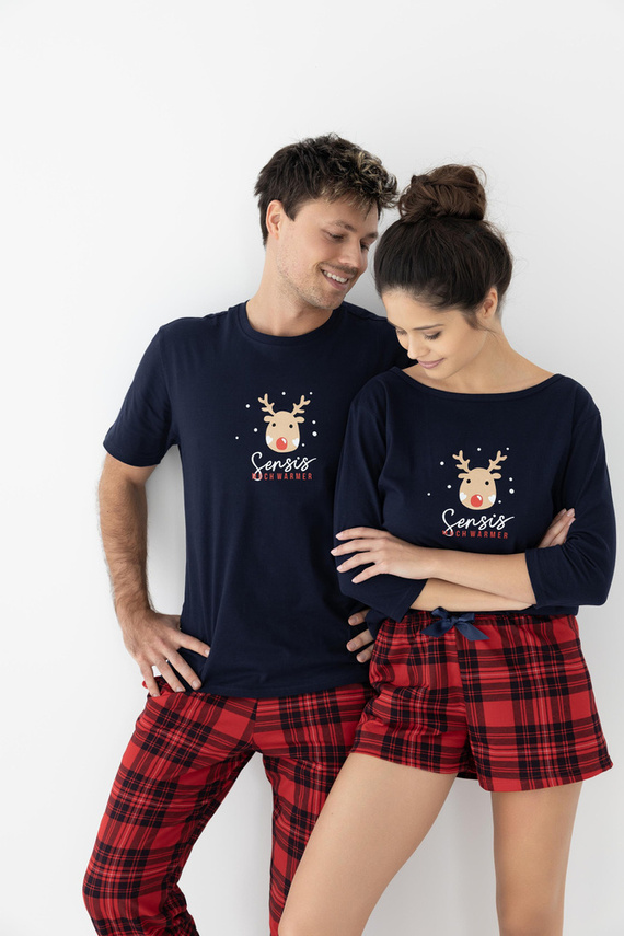 Piżama damska Myrtle Sensis - granatowy