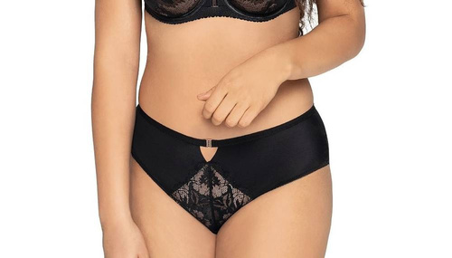 Biustonosz półusztywniany 1937 Ava - czarny