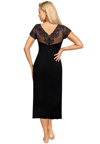 Koszula nocna Ivana Long Donna - czarny