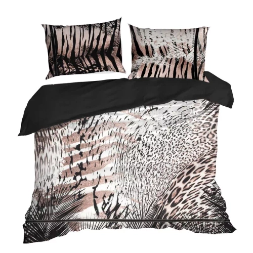 Pościel satynowa pantera Eva Minge Eva 21 Eurofirany czarny 