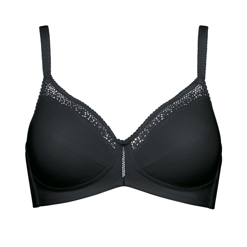 Biustonosz miękki Cotton Beauty N Triumph- black