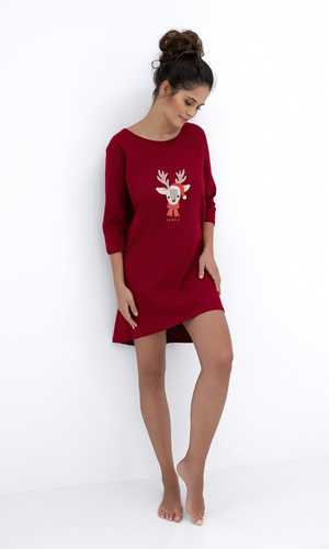Elia Sensis – świąteczna koszula nocna z bawełny, wygodna i urocza