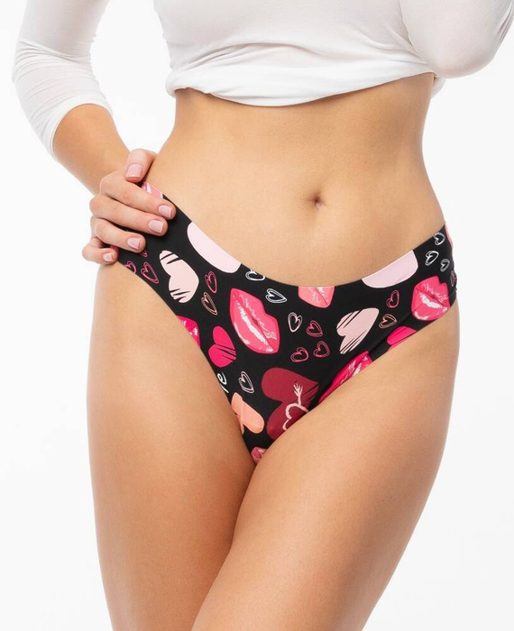 Figi damskie Kiss Me Brasil Tanga Julimex  czarny