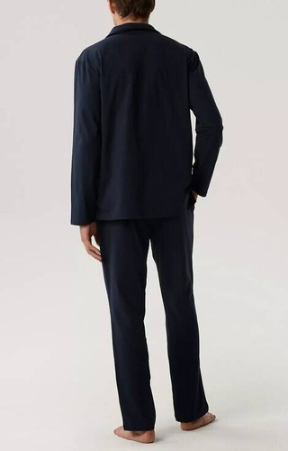 Piżama męska rozpinana BNMP-001 Atlantic-granatowa