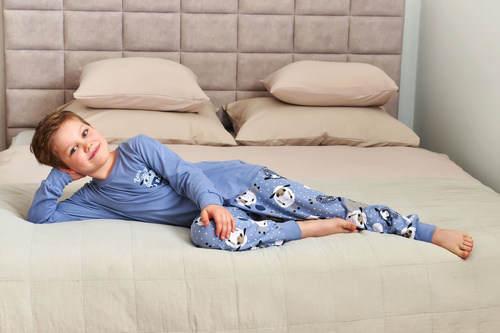 Doctor Nap 7348 – piżama dziecięca bawełniana, unisex, wzór owce