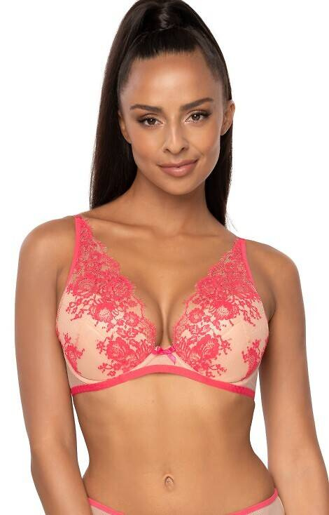 Biustonosz push-up Mat M-3804/11 Frances beżowy-różowy