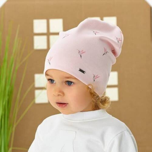 Czapka dla dziewczynki 48-069 AJS mix kolor