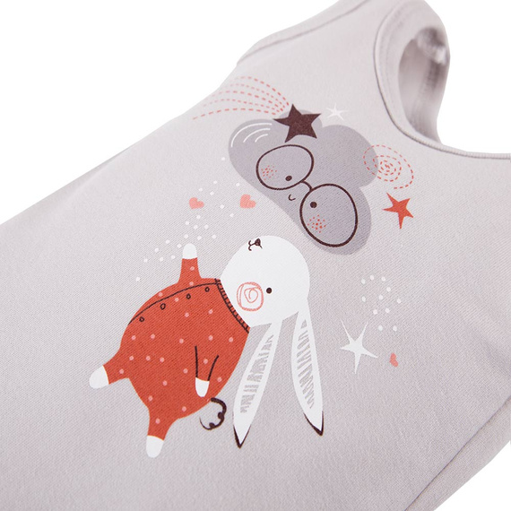 Body z nadrukiem na ramiączkach Mellow Ewa Klucze - szary