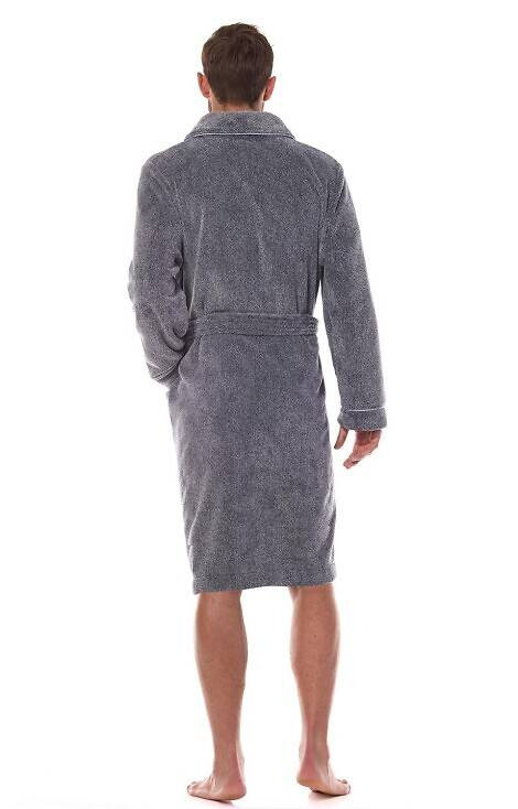 Szlafrok męski 2451 Pegasus L&L grafitowy